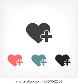 Heart Icon Vector . Lorem Ipsum Illustration design