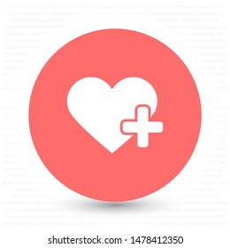 Heart Icon Vector . Lorem Ipsum Illustration design