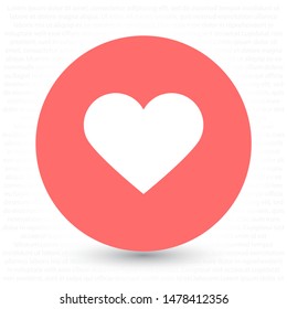 Heart Icon Vector . Lorem Ipsum Illustration design