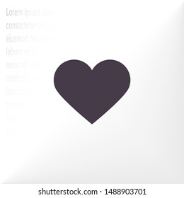 Heart Icon Vector . Lorem Ipsum Illustration design