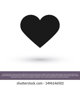 Heart Icon Vector . Lorem Ipsum Illustration design