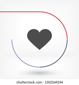 Heart Icon Vector . Lorem Ipsum Illustration design