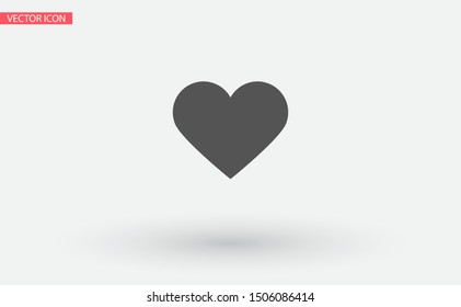 Heart Icon Vector . Lorem Ipsum Illustration design