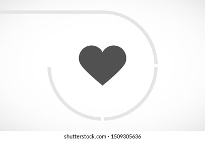 Heart Icon Vector . Lorem Ipsum Illustration design