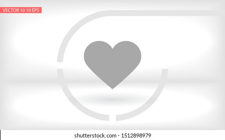 Heart Icon Vector . Lorem Ipsum Illustration design