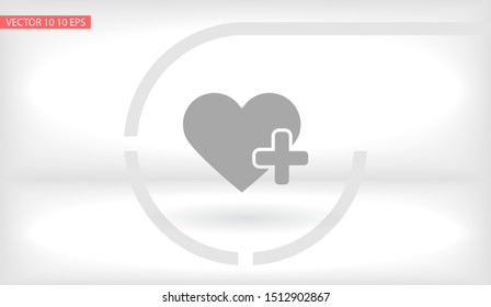 Heart Icon Vector . Lorem Ipsum Illustration design
