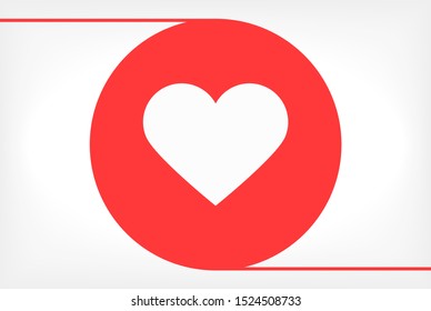 Heart Icon Vector . Lorem Ipsum Illustration design