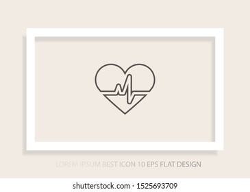 Heart Icon Vector . Lorem Ipsum Illustration design