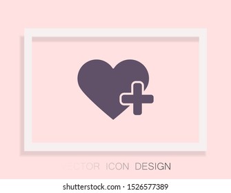 Heart Icon Vector . Lorem Ipsum Illustration design