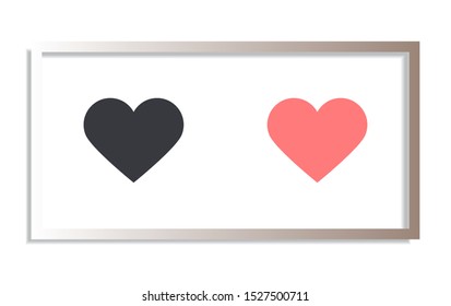 Heart Icon Vector . Lorem Ipsum Illustration design