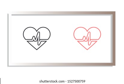 Heart Icon Vector . Lorem Ipsum Illustration design