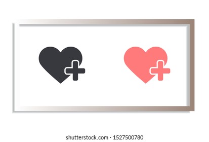 Heart Icon Vector . Lorem Ipsum Illustration design