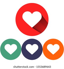 Heart Icon Vector . Lorem Ipsum Illustration design