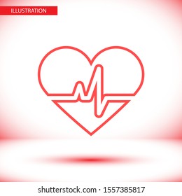 Heart Icon Vector . Lorem Ipsum Illustration design