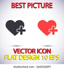 Heart Icon Vector . Lorem Ipsum Illustration design