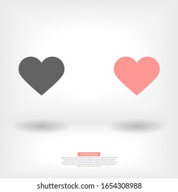 Heart Icon Vector . Lorem Ipsum Illustration design