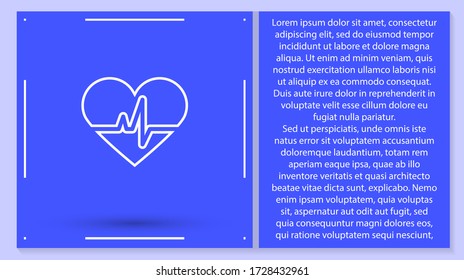 Heart Icon Vector . Lorem Ipsum Illustration design