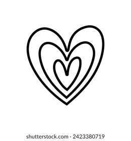 Heart icon vector. love illustration sign. romance symbol.