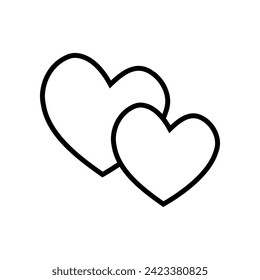 Heart icon vector. love illustration sign. romance symbol.