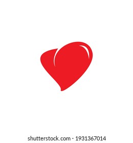 Heart icon vector, Love Heart, Heart icon vector isolated on white background.