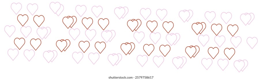 Heart icon vector love red live