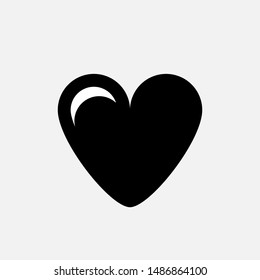 Heart Icon - Vector, Love Sign and Symbol for Design, Presentation, Website or Apps Elements.