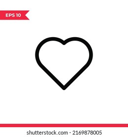 Heart icon vector. Love sign