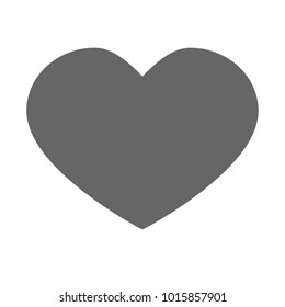 Heart Icon Vector. Love symbol. Valentine's Day sign, emblem isolated on white background with shadow, Flat style for graphic and web design, logo. EPS10 pictogram