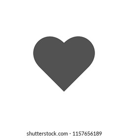 Heart Icon Vector. Love symbol. emblem isolated on white background, Flat style for graphic and web design, logo.