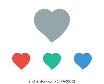 Heart icon vector. Love symbol. Valentine's Day sign.