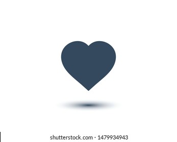 Heart icon vector. Love symbol. Valentine's Day sign.