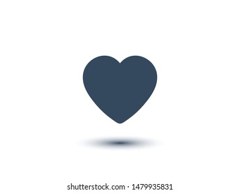 Heart icon vector. Love symbol. Valentine's Day sign.