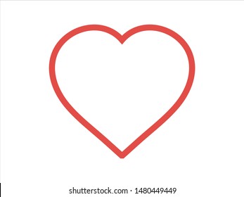 Heart icon vector. Love symbol. Valentine's Day sign.