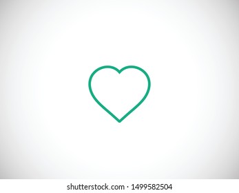 Heart icon vector. Love symbol. Valentine's Day sign.