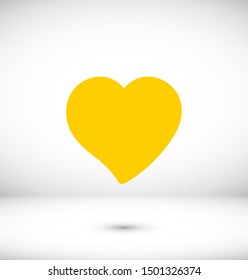 Heart icon vector. Love symbol. Valentine's Day sign.