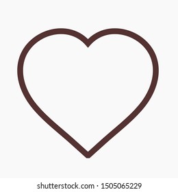 Heart icon vector. Love symbol. Valentine's Day sign.