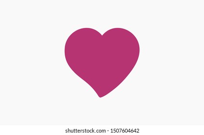 Heart icon vector. Love symbol. Valentine's Day sign.
