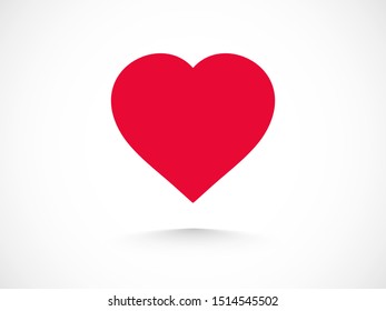 Heart icon vector. Love symbol. Valentine's Day sign.