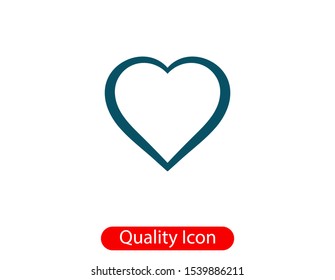 Heart icon vector. Love symbol. Valentine's Day sign.