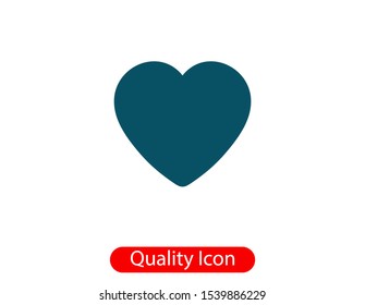 Heart icon vector. Love symbol. Valentine's Day sign.
