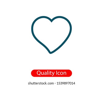 Heart icon vector. Love symbol. Valentine's Day sign.
