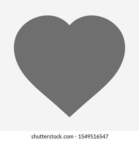 Heart icon vector. Love symbol. Valentine's Day sign.