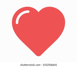 Heart icon vector. Love symbol. Valentine's Day sign.