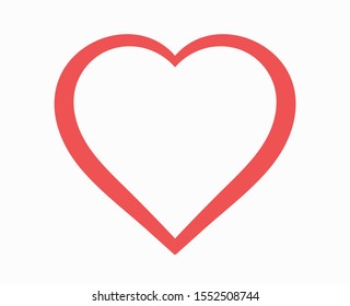 Heart icon vector. Love symbol. Valentine's Day sign.