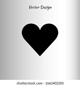Vector de icono del corazón. Símbolo de amor.