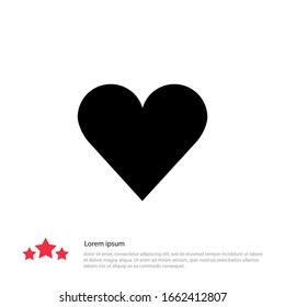 Heart Icon Vector. Love symbol.