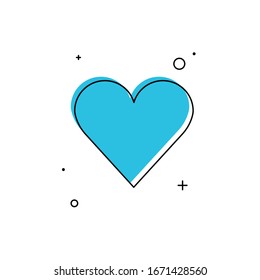 Heart Icon Vector. Love symbol.