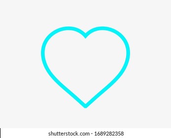 Heart icon vector. Love symbol. Valentine's Day sign.