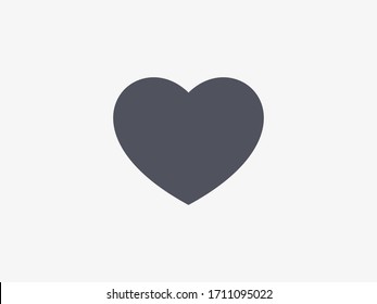 Heart icon vector. Love heart symbol. Valentine's Day heart sign. Heart illustration icon