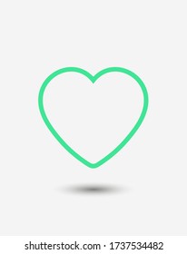 Heart icon vector. Love symbol. Valentine's Day sign.